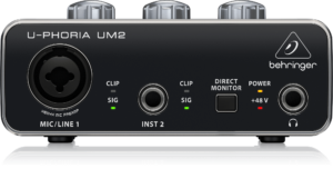 Audiophile 2x2 USB Audio Interface with XENYX Mic Preamplifier