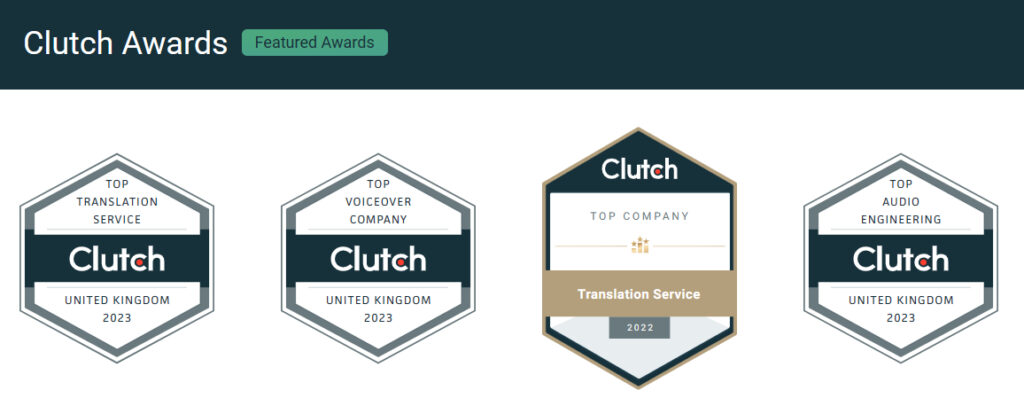 Voquent has been awarded many accolades from Clutch.co