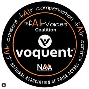 NAVA Voices - Fair compensation coalition badge