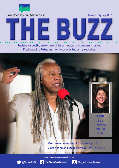 The Buzz Magazine cover with Dave Fennoy